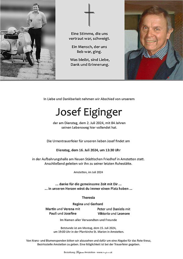 Parte von Josef Eiginger